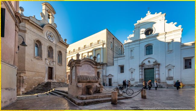 View of the Church of Santa Maria del Suffragio (Purgatory) in Gravina in Puglia